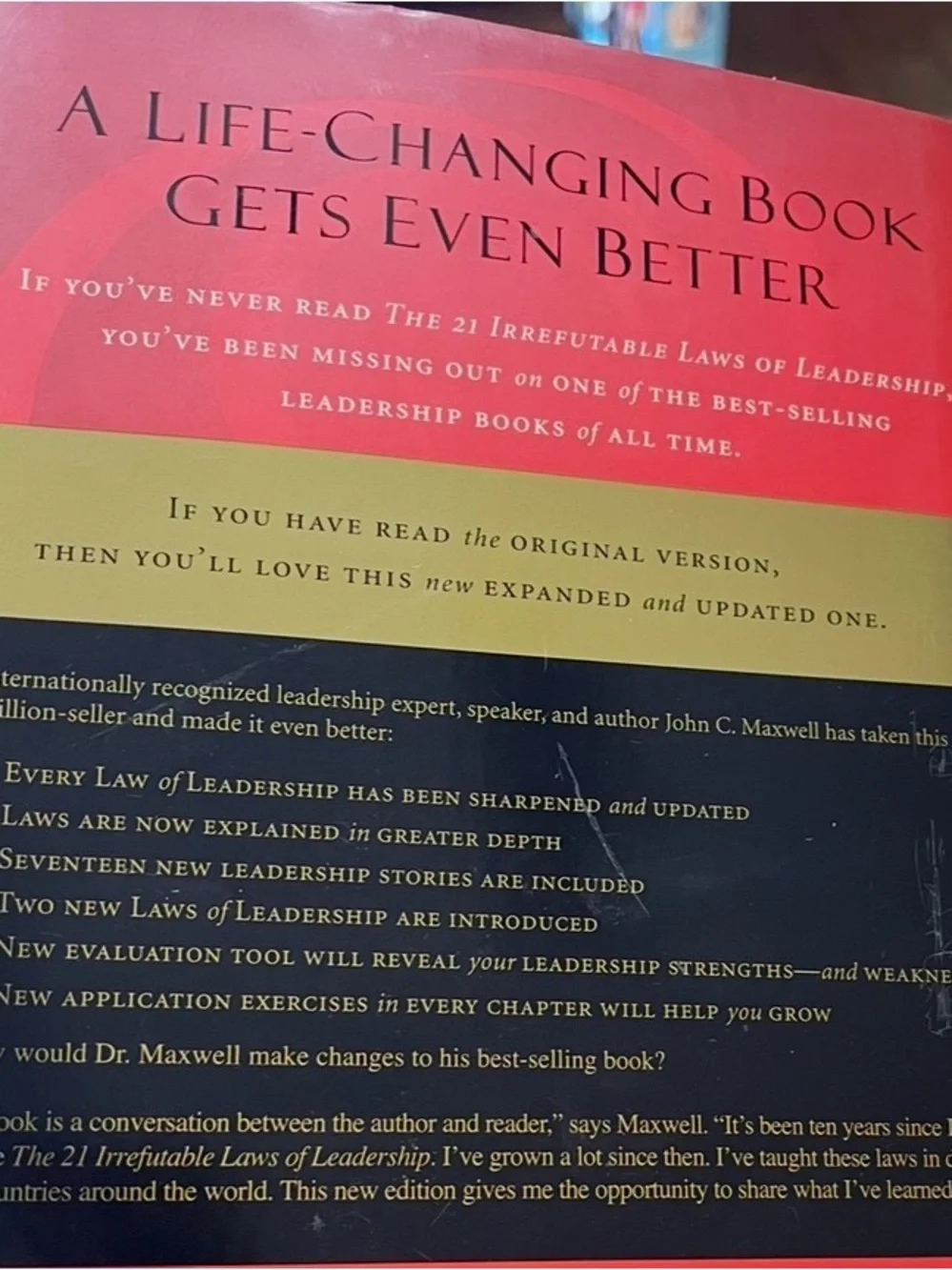 The 21 Irrefutable Laws Of Leadership by John C Maxwell